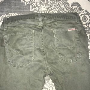 olive green Hudson jeans skinny